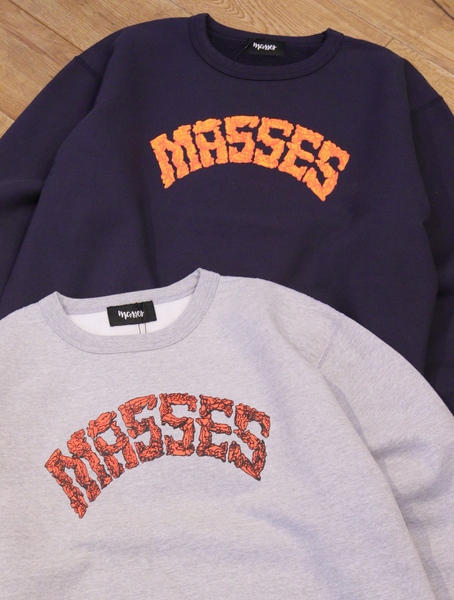 MASSES 「SWEAT CREW CRACK」 クルーネックスウェット