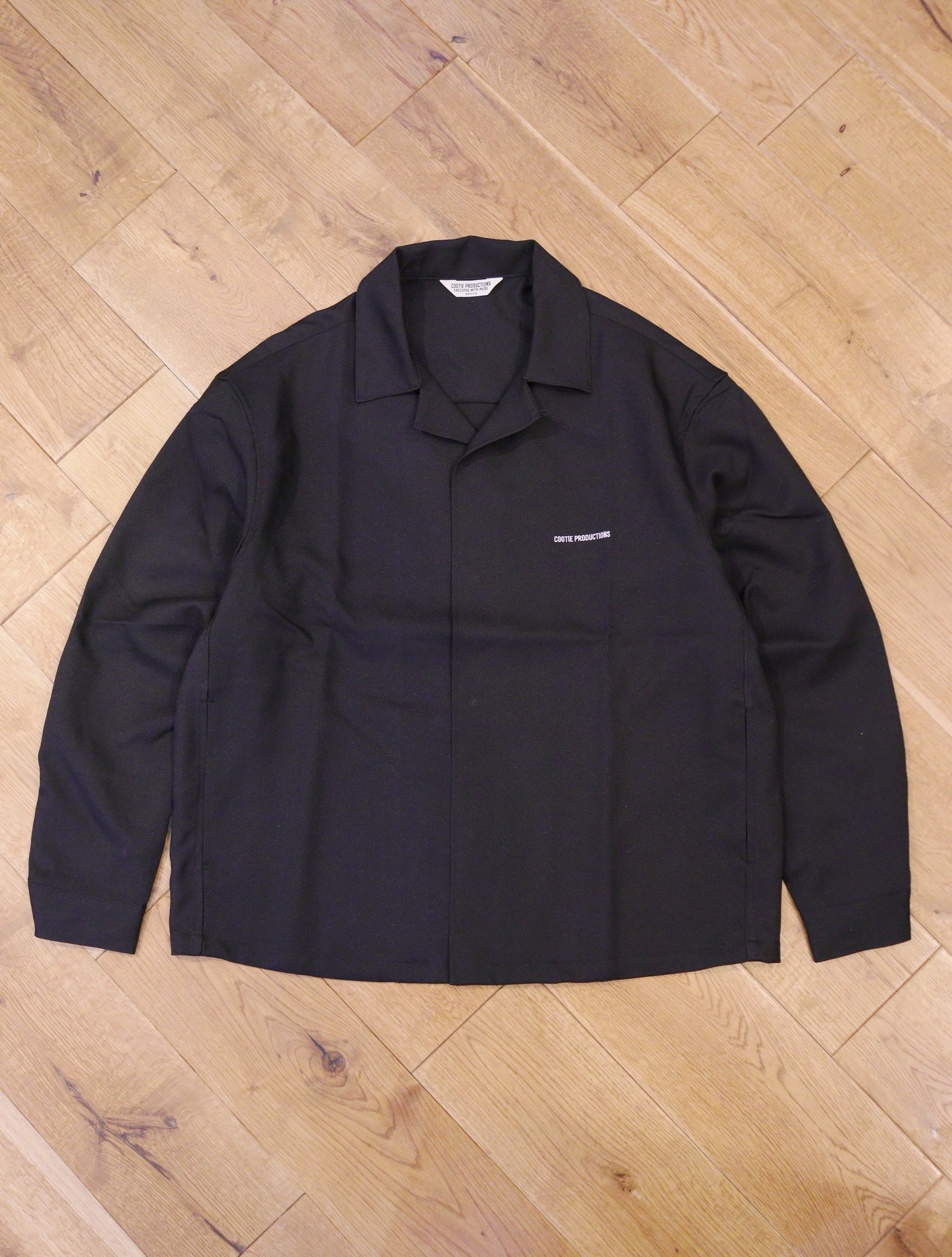 COOTIE 「Polyester Twill Fly Front L/S Shirt」 フライフロント