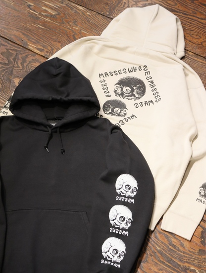 楽天 マシス MASSES SKULL パーカー 黒 L 21aw パーカー