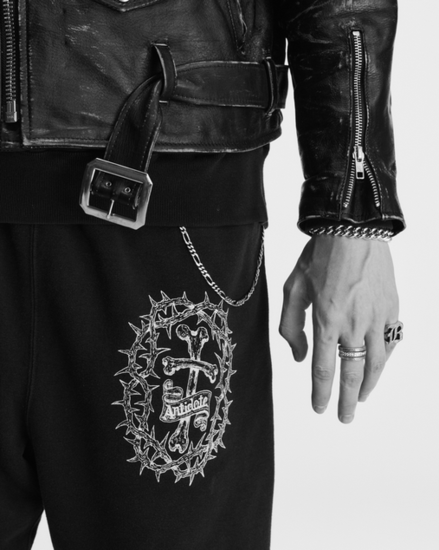 ※tart※出品数極少 今季最新作 ANTIDOTE フェード ウォッシュ ANTIDOTE BUYERS CLUB 「Fade Wash Sweat Pants (Thorn & Flames