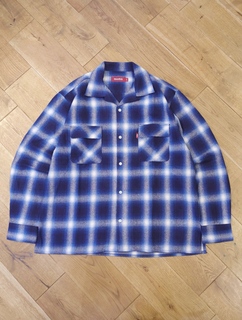 Hide and Seek 「Ombre Check L/S Shirt（25AW）」 オープンカラー