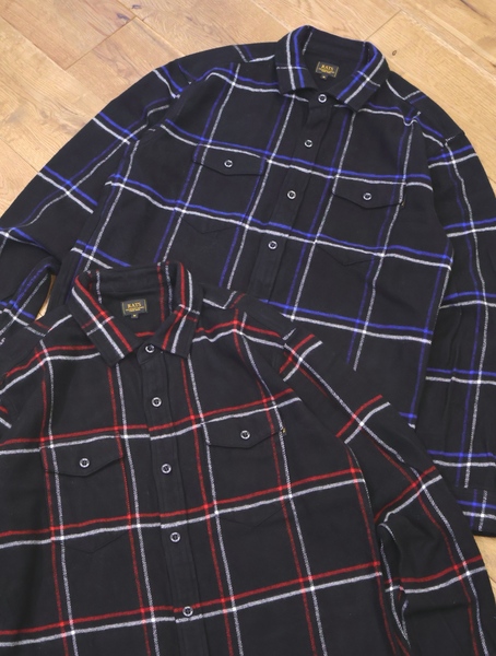 RATS 「COTTON FLANNEL CHECK SHIRT」 レギュラーカラー フランネル