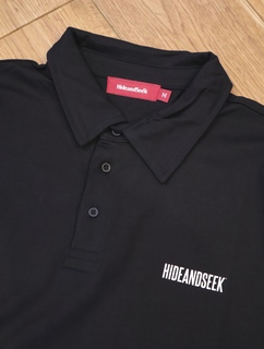 HIDEANDSEEK コットン ポロシャツ 白 HIDEANDSEEK コットン ポロシャツ 白