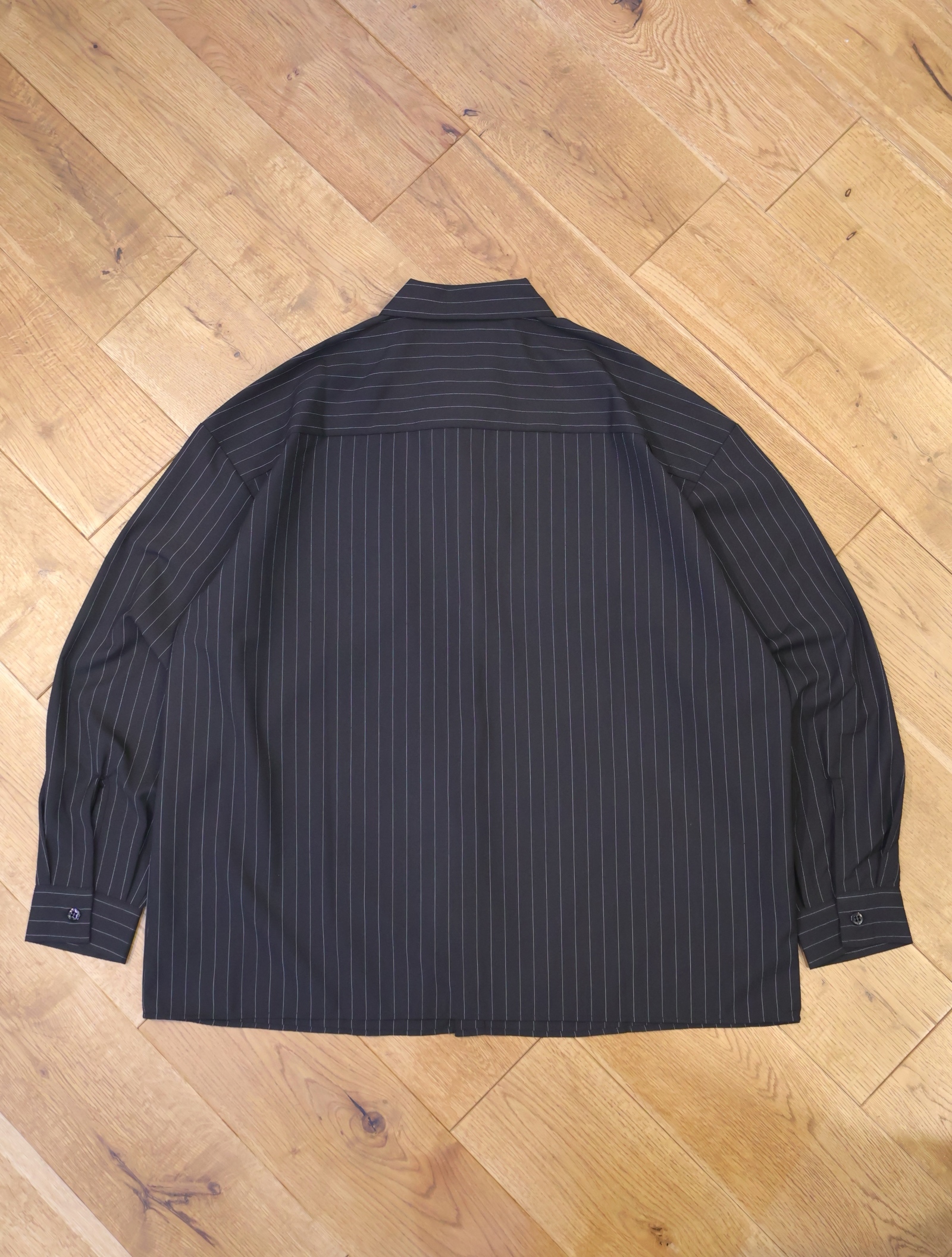 COOTIE 「T/W Work L/S Shirt <STRIPE>」 オープンカラー ワークシャツ