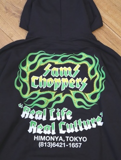 SAMS CHOPPERS Harley-Davidson パーカー SAMS MOTORCYCLE 「FLAMES HOODIE」 プルオーバースウェットパーカー