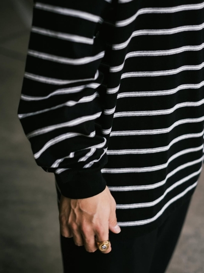 COOTIE 「Border L/S Tee」 パネルボーダー ロングスリーブ